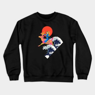 Venus in the waves Crewneck Sweatshirt